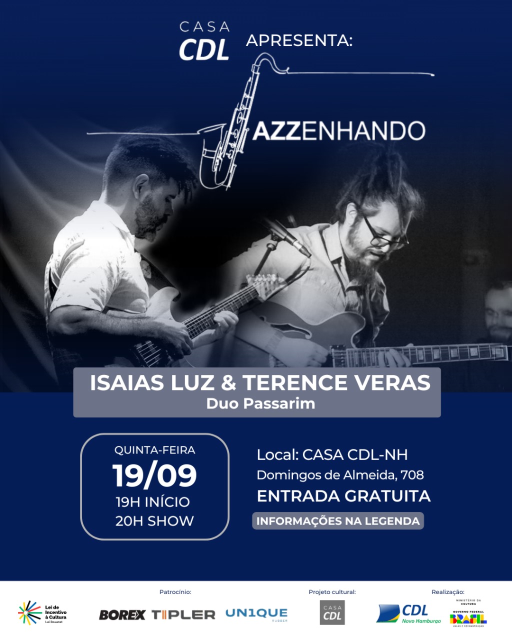 Duo Passarim encanta no Jazzenhando